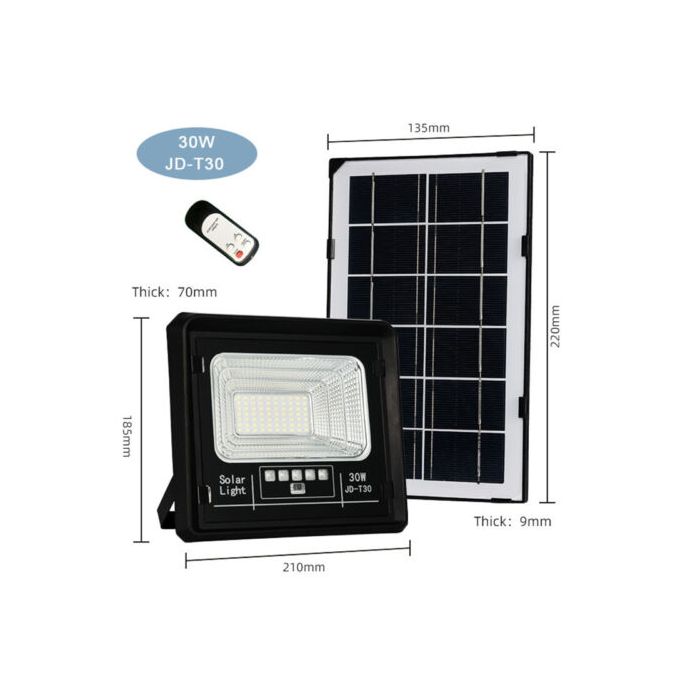 30 Watts Auto On/Off Dusk To Dawn SOLAR FLOODLIGHT - Image 3