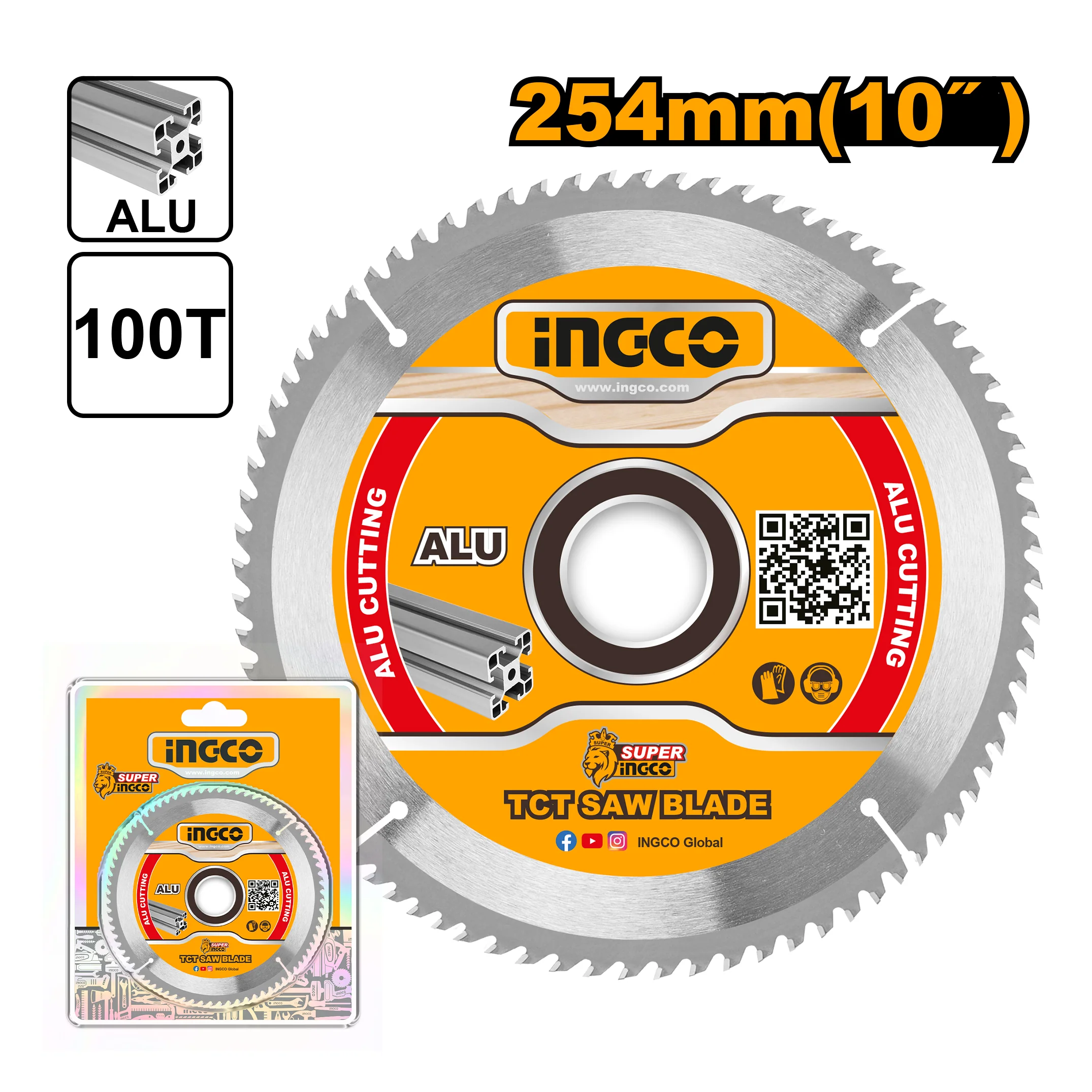 INGCO TCT saw blade for aluminum 254mm(10") - Image 2